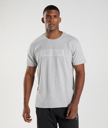 Gymshark Block Muške T Shirts Svijetlo Sive | HR 2494DFM